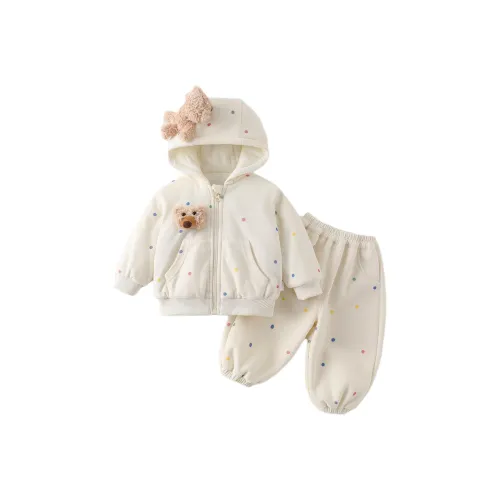 XiaoJinBu Экрю Малыш Повседневная Спортивная Одежда