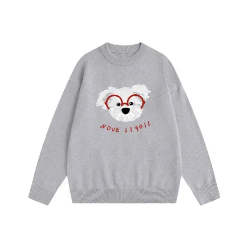 ILYOIL Белый Серый Женские Свитера