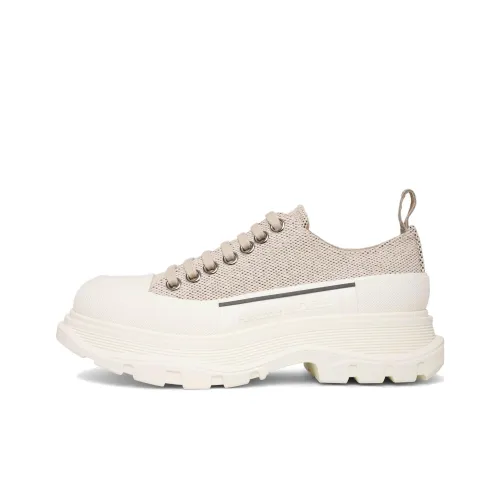 Alexander McQueen Tread Slick Low Топ Обувь на платформе Женская Бежевая