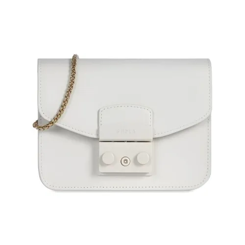 Furla Metropolis Collection Сумка из коровьей кожи на одно плечо сумка через плечо мини женская белая