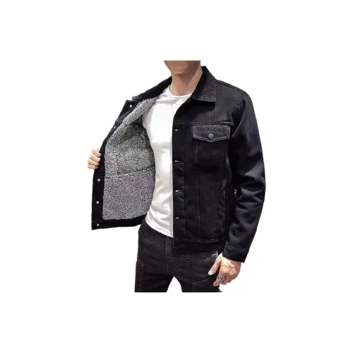 THINGYLAB Черный Мужской Джинсовый Куртка