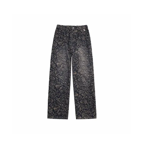 GONGLIDESHIJIE Черные Унисекс Джинсы