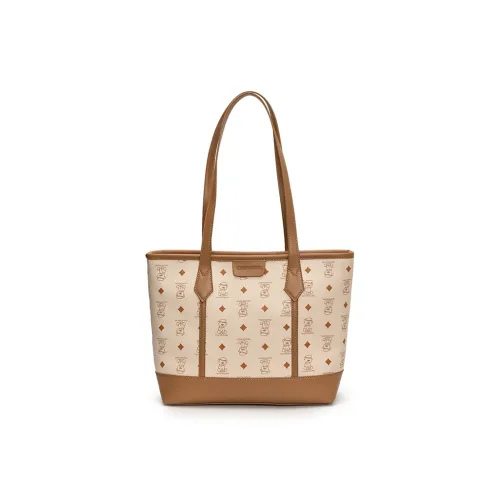 CREAM BEAR ПУ (полиуретан) Сумка Женская Бежевая Розовая Коричневая Черная