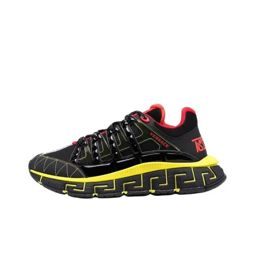 VERSACE Trigreca Низкий Топ Повседневная Обувь Мужская Черная