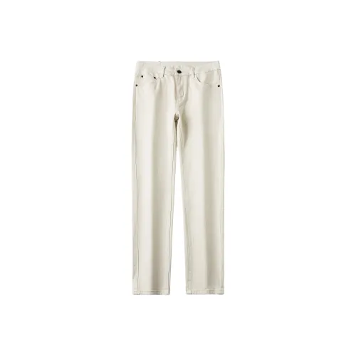 KM Ecru Unisex Jeans