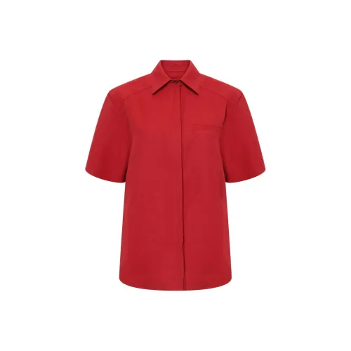 Loulou De Saison Red Women's Shirts Лулу де Сезон Красные Женские Рубашки