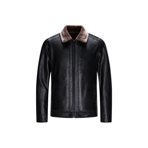 EMINU Мужские кожаные куртки