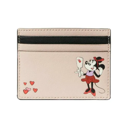 Kate Spade Disney Коллаборация кожа держатель для карт держатель для карт маленький женский розовый