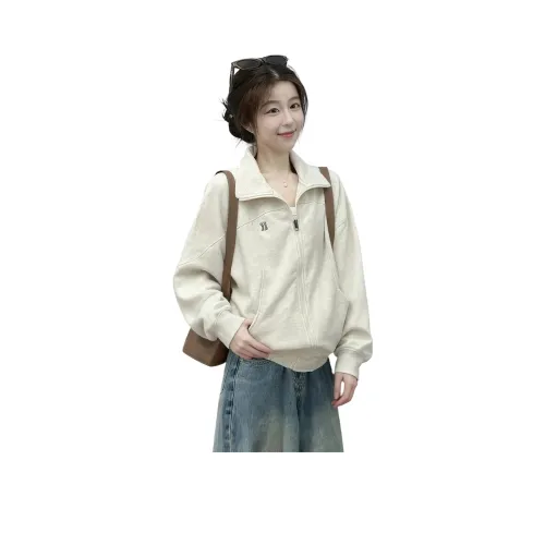 GEZITAI Белый Серый Женские Куртки