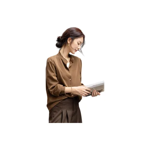 Dme Кирпич Кофе Женские Рубашки