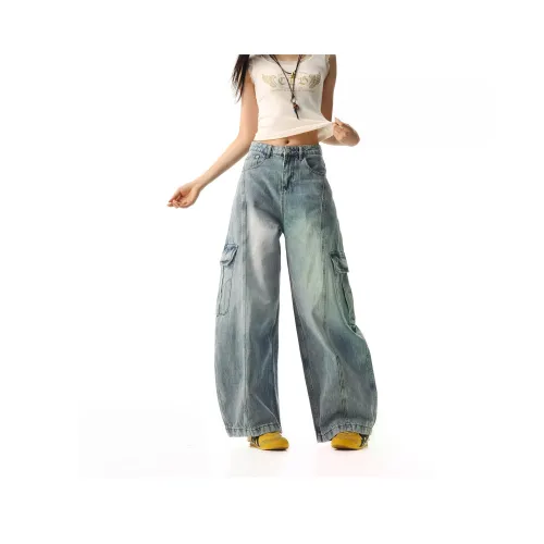 Captainbeer Синий Женские Джинсы