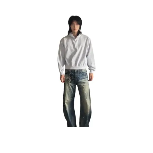 DANJUE Светло-серый унисекс свитшоты