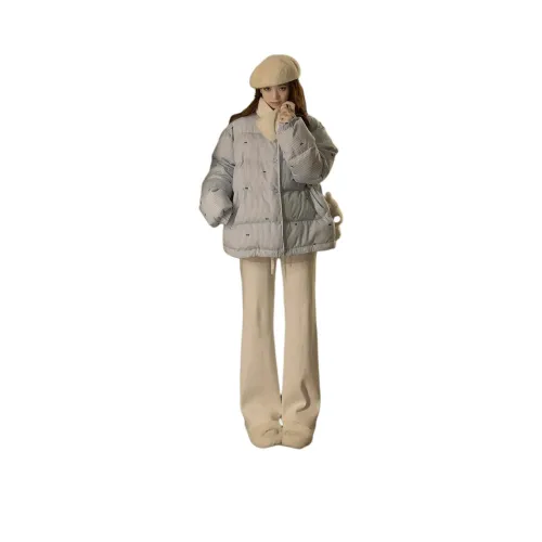 MORii Синие полосы Женские пуховики