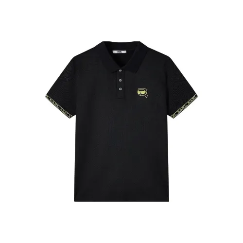 Karl Lagerfeld SS25 Поло Мужское Черное