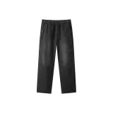 Деним, вымытый, черный, 98202