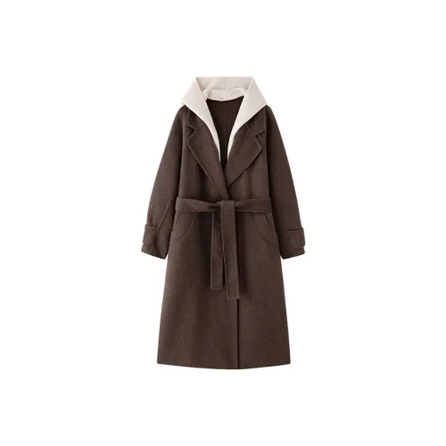 Devanro Темный кофейный женский пальто