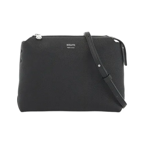 KHAITE Lina Телячья кожа Сумка через плечо Женская Черная