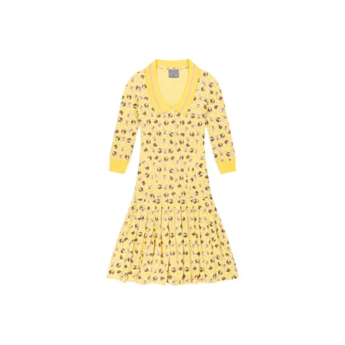 Ashley Williams FW25 Длинное платье с длинными рукавами женское