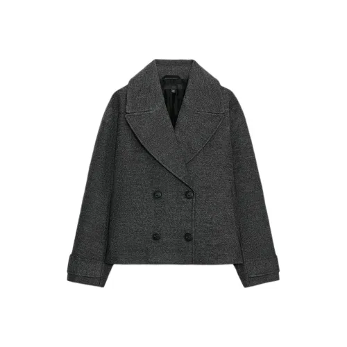 ZARA Collaboration Серое Женское Пальто