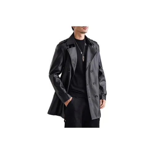 EMINU Мужские кожаные куртки