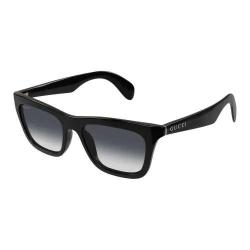 GUCCI Воздействие Литья Квадратные Солнцезащитные Очки Унисекс Ярко-черные