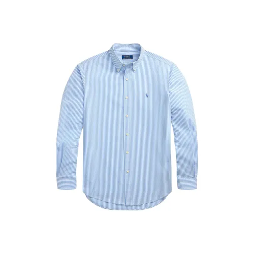 Polo Ralph Lauren Blue с White Lettering Мужские Рубашки