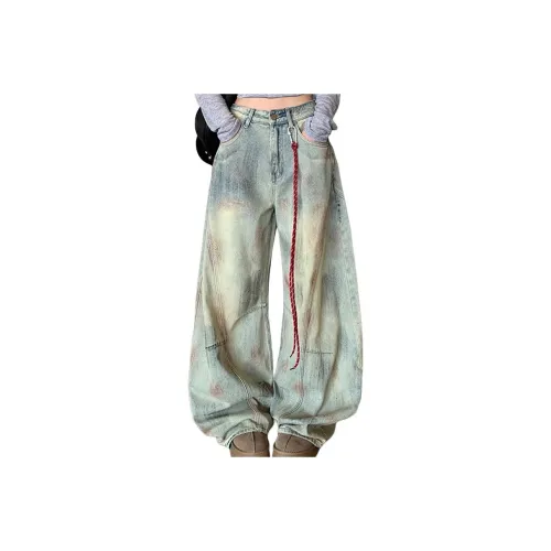 PZHK Светло-Синие Унисекс Джинсы