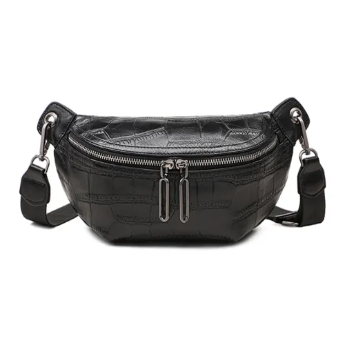 VINEY Sheepskin Сумка через плечо Стандартная Женская Черная