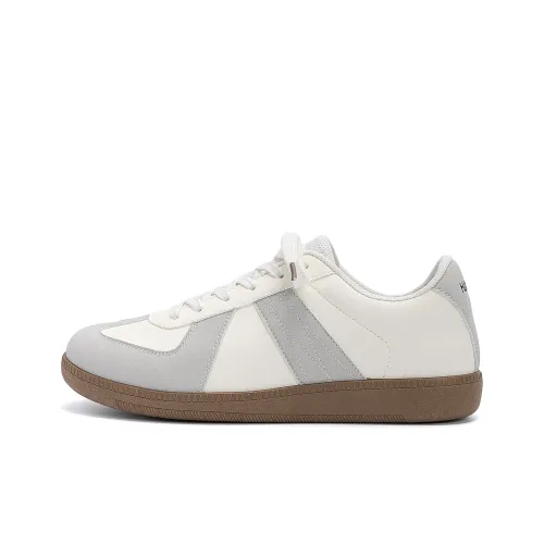 HUANQIU Легкий Low-Top Скейтборд Кроссовки Мужские Бежево-Серые