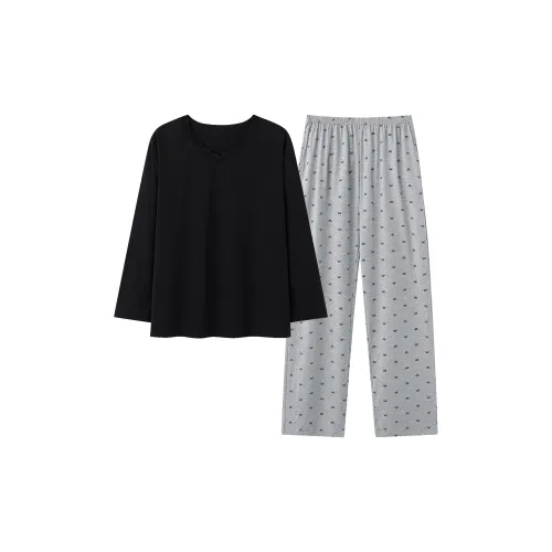 Shivs Домашний Комплект Женская Черный