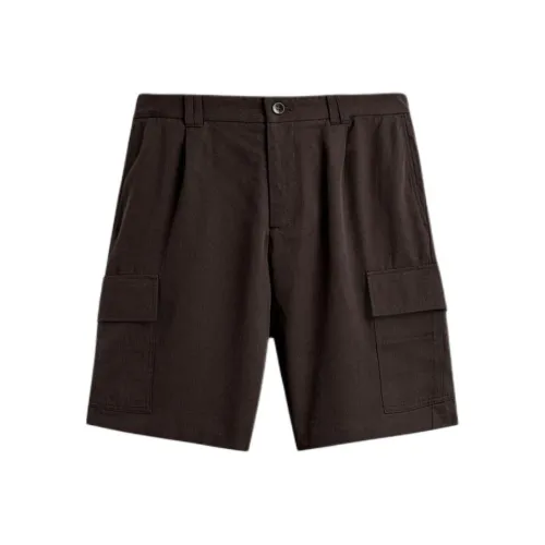 ZARA Коричневые Мужские Карго Шорты