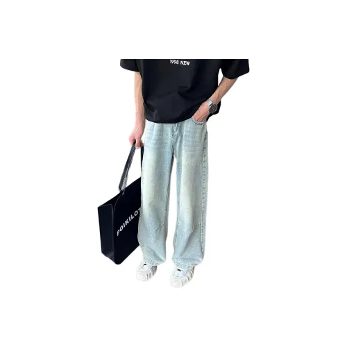 BEAR UNION Светло-синие Унисекс Джинсы