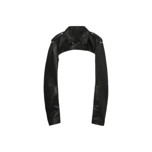 RICK OWENS совместный бренд RO кожаная куртка мужская