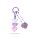 Очаровательное фиолетовое украшение в форме сердца