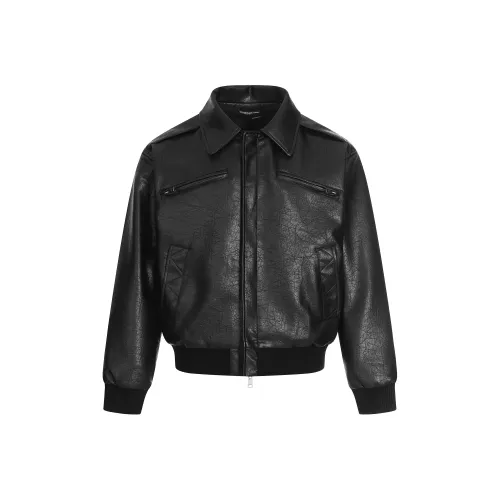 FDYZ Черный Унисекс Кожаные куртки