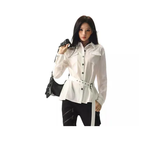 Captainbeer Белые Женские Рубашки