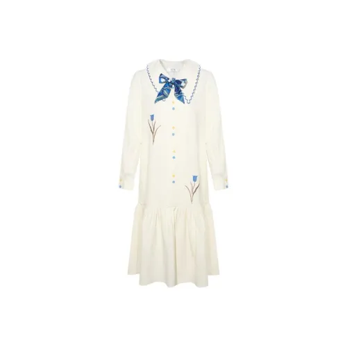 Two Or Three Things Длинное платье с длинными рукавами женское