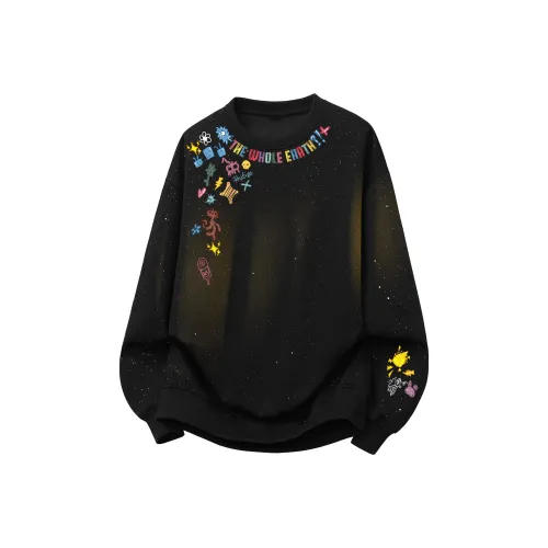 WHOLE EARTH Черный Унисекс Свитшоты