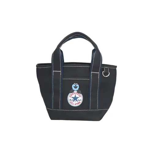 Конверс SUNSUN Коллаборация Хлопок Тоут Сумка Сумка для покупок Сумка Маленькая Унисекс Черная