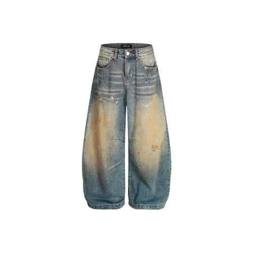 WELTER EXPERIMENT Blue Unisex Jeans WELTER EXPERIMENT Синий Унисекс Джинсы