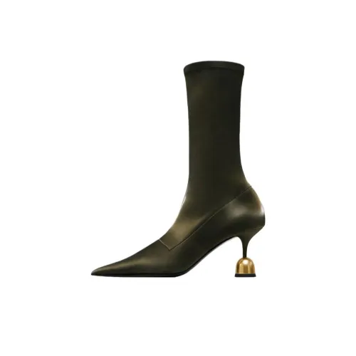 VANDA NOVAK Penelope Ботильоны 6,5 см Женские Зеленые