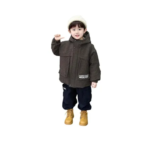 ATONGMU Хлопковый пуховик Осенний Зимний для детей 3-7 лет