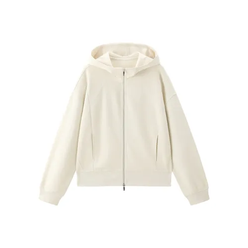 PEACEBIRD Мягкий Белый Женский Свитшот