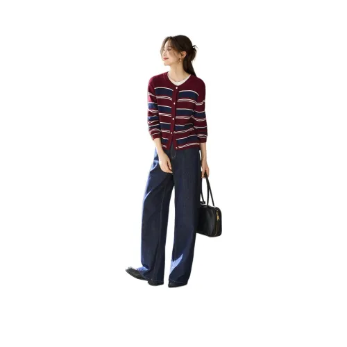 MOHANYIMEI Красный Синий Женский Трикотаж