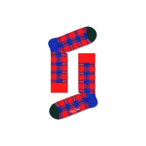 Happy Socks Зеленый Пэчворк Унисекс MID Носки до икры