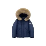 Темно-синий пуховый пиджак