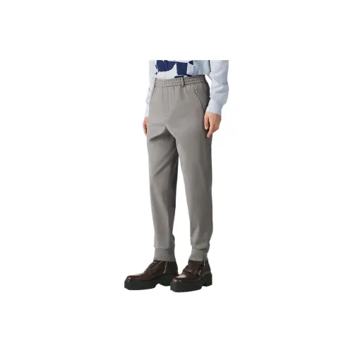 HERMES Gray Men's Casual Pants HERMES Серый Мужской Повседневный Брюки
