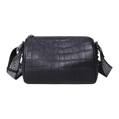 VINEY Сумка через плечо из коровьей кожи большая женская экстрим ночной черный