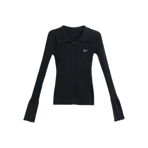 Wang Leshi Черный Женский Трикотаж