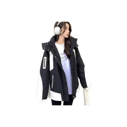 BONAS Черный Женский Пуховик